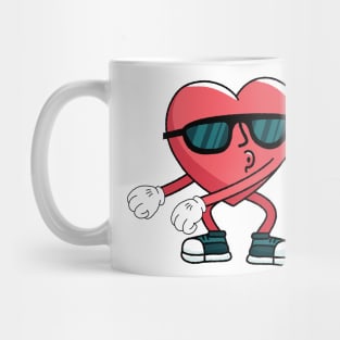 Funny Floss Heart Valentine Day For men women Boys Gifts Mug